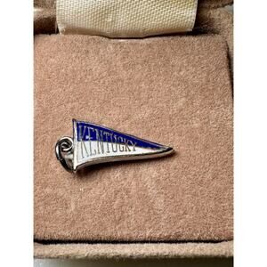 Vintage Lindor Sterling Silver 925 KENTUCKY Pennant Charm Pendant New In Org Box